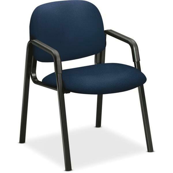 The Hon Seating Leg-Base Guest Chairs with Arms, Navy HON4003CU98T